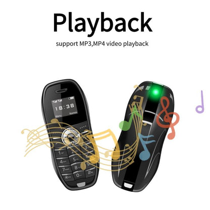 Téléphone X18 Mini, écran 0,66 pouce, processeur MTK6261D, compatible Bluetooth, radio FM, GSM, double SIM