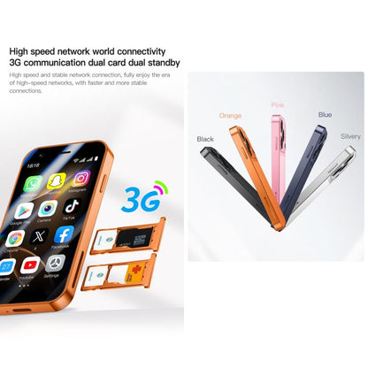 A17 mini, 2 Go + 16 Go, écran 3 pouces, Android 8.1, processeur quadricœur MTK6580, réseau 3G, double SIM