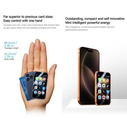A17 mini, 2 Go + 16 Go, écran 3 pouces, Android 8.1, processeur quadricœur MTK6580, réseau 3G, double SIM