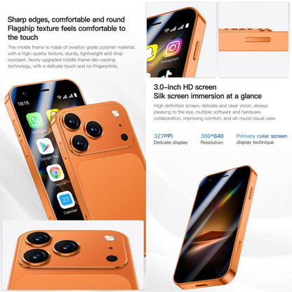 A17 mini, 2 Go + 16 Go, écran 3 pouces, Android 8.1, processeur quadricœur MTK6580, réseau 3G, double SIM