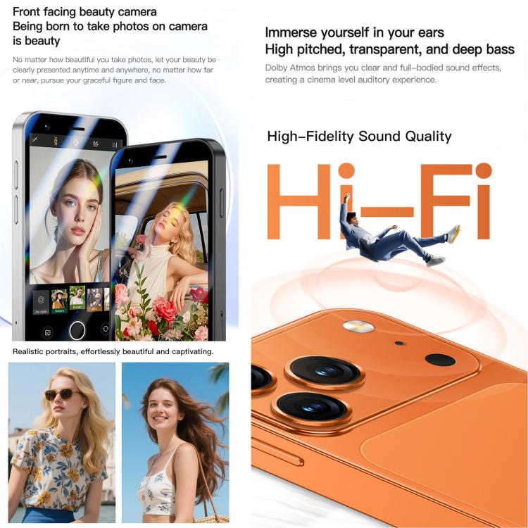 A17 mini, 2 Go + 16 Go, écran 3 pouces, Android 8.1, processeur quadricœur MTK6580, réseau 3G, double SIM