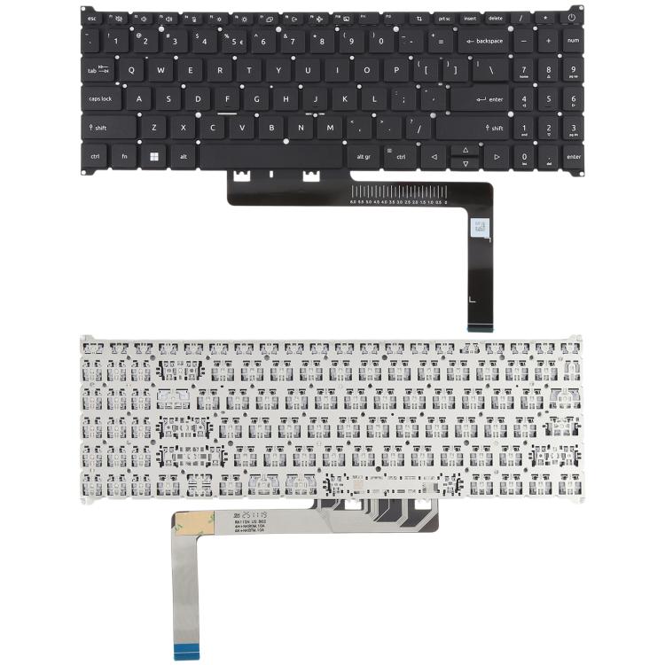 Clavier pour ordinateur portable (version américaine) compatible avec Acer Aspire 3 A315-59G / Aspire 5 A515-57 / A515-57G, For Acer Aspire 3 A315-59G