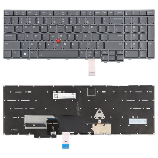 Clavier rétroéclairé pour ordinateur portable Lenovo ThinkPad P16 Gen 1, P16 Gen 2, 21D6, 21D7, 21FB et 21FA (version américaine)., For Lenovo ThinkPad P16 Gen 1