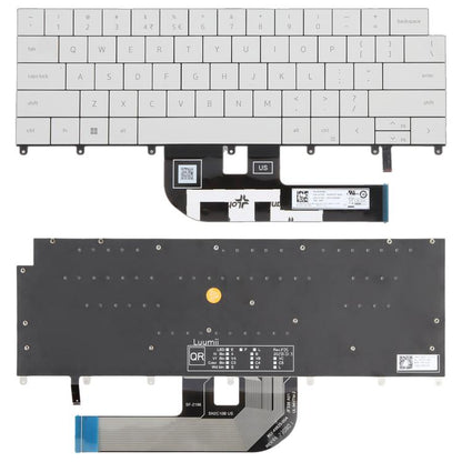 Clavier rétroéclairé pour ordinateur portable Dell XPS 14 9440 / XPS 16 9640 0P66PH / 0DFRF5 2024 (version américaine), For Dell XPS 14 9440(White)