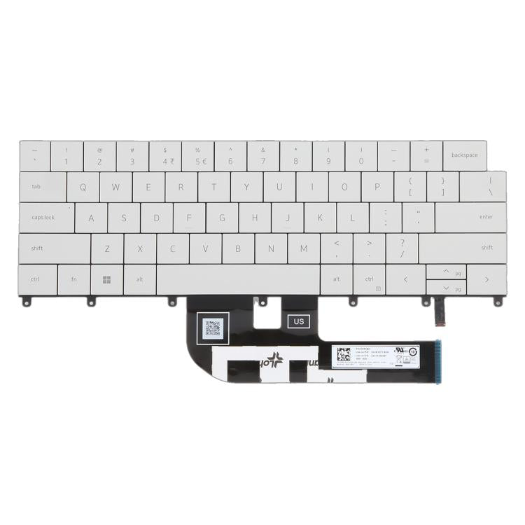 Clavier rétroéclairé pour ordinateur portable Dell XPS 14 9440 / XPS 16 9640 0P66PH / 0DFRF5 2024 (version américaine), For Dell XPS 14 9440(White)
