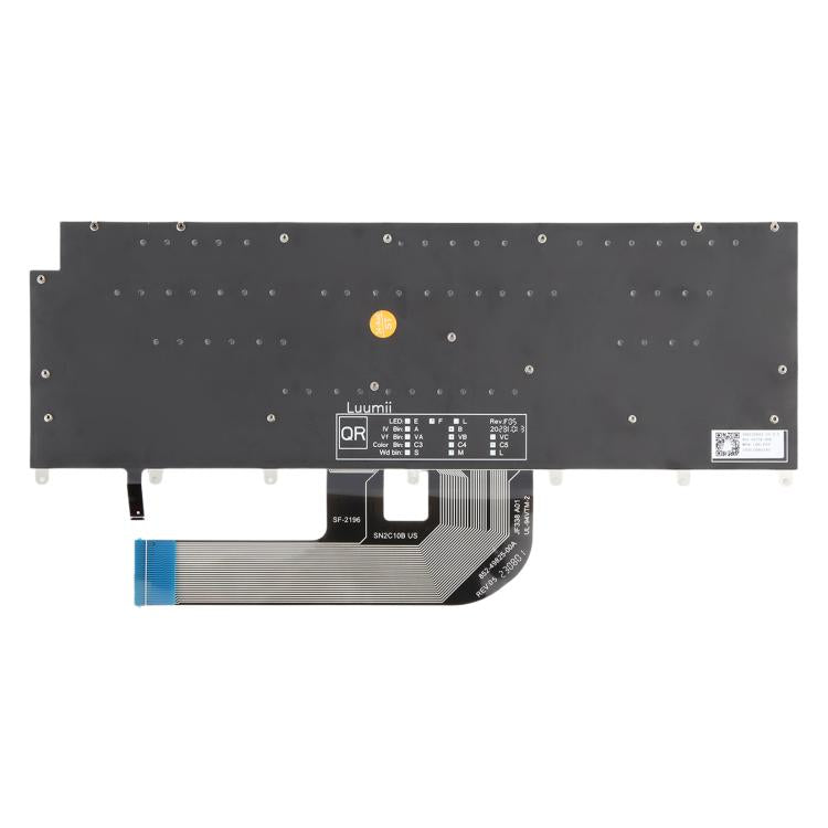 Clavier rétroéclairé pour ordinateur portable Dell XPS 14 9440 / XPS 16 9640 0P66PH / 0DFRF5 2024 (version américaine), For Dell XPS 14 9440(White)