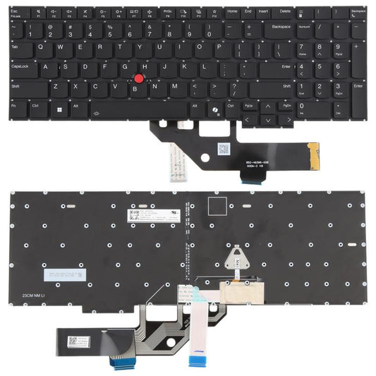 Clavier rétroéclairé pour ordinateur portable Lenovo ThinkPad E16 Gen 1 Type 21JN 21JQ 21JT JU (version américaine), For Lenovo ThinkPad E16 Gen 1