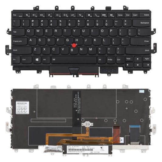 Clavier rétroéclairé pour ordinateur portable Lenovo ThinkPad X1 Yoga 1ST (version américaine) avec fonction pointage (00PA042), For Lenovo ThinkPad X1 Yoga 1ST