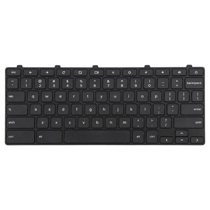 Clavier pour ordinateur portable (version américaine) avec bouton d'alimentation pour Dell Chromebook 11 3180 3189 3190 3380 3300 3310, For Dell Chromebook 11 3180(Black)