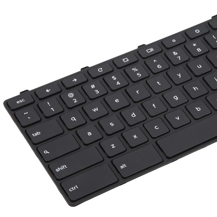 Clavier pour ordinateur portable (version américaine) avec bouton d'alimentation pour Dell Chromebook 11 3180 3189 3190 3380 3300 3310, For Dell Chromebook 11 3180(Black)