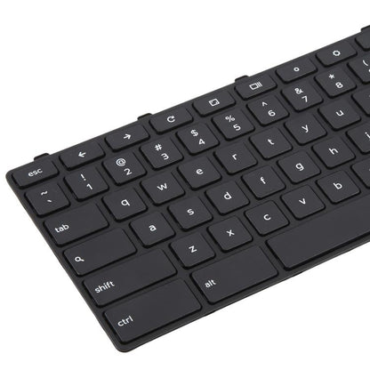 Clavier pour ordinateur portable (version américaine) avec bouton d'alimentation pour Dell Chromebook 11 3180 3189 3190 3380 3300 3310, For Dell Chromebook 11 3180(Black)