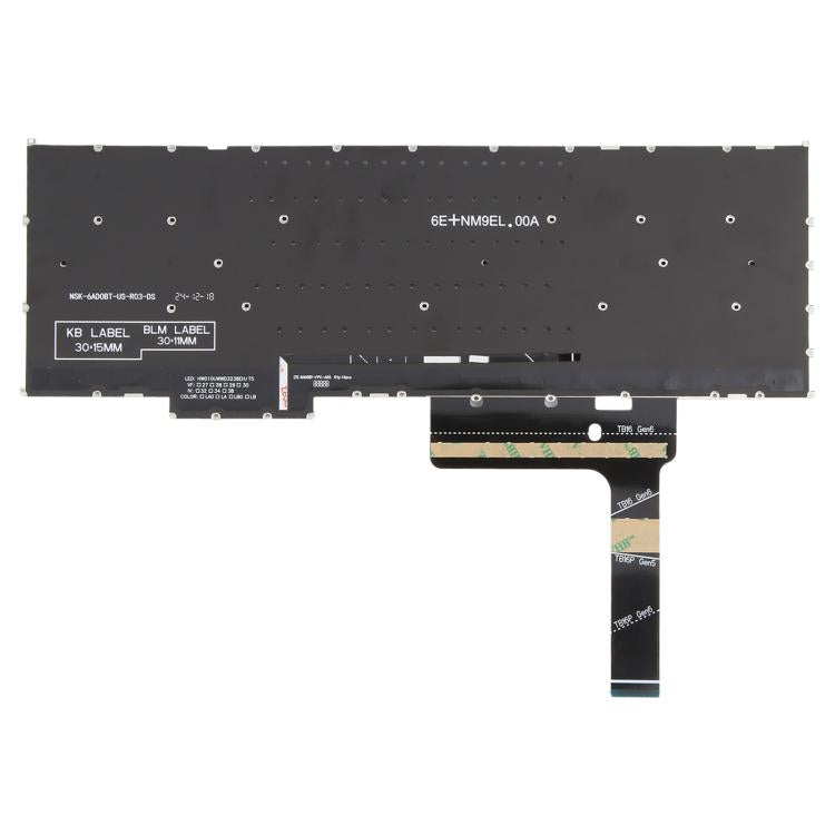 Clavier rétroéclairé pour ordinateur portable Lenovo ThinkBook 16 G6 / 16 G6 IRL 21KH / 16 G6 ABP 21KK (version américaine), For Lenovo ThinkBook 16 G6