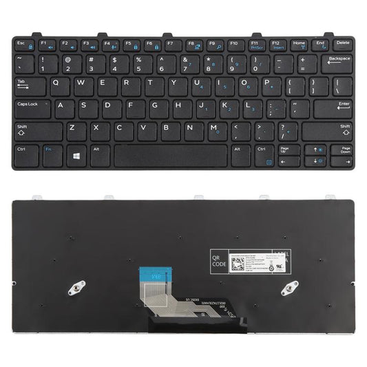 Clavier pour ordinateur portable Dell Latitude 13 3380 3180 3189 3190 343NN 0343NN (version américaine). Non compatible avec Chromebook 11 3180 3189., For Dell Latitude 13 3380(Black)