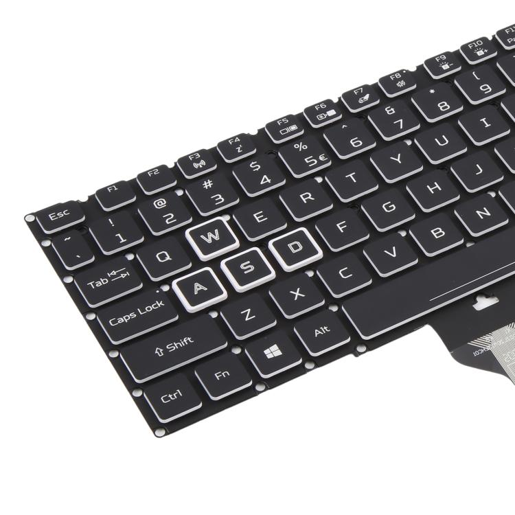 Clavier rétroéclairé pour ordinateur portable (version américaine) compatible avec Acer Nitro 5 AN515-51 52-55K1 N17C1 AN515-57-53TK, For Acer Nitro 5