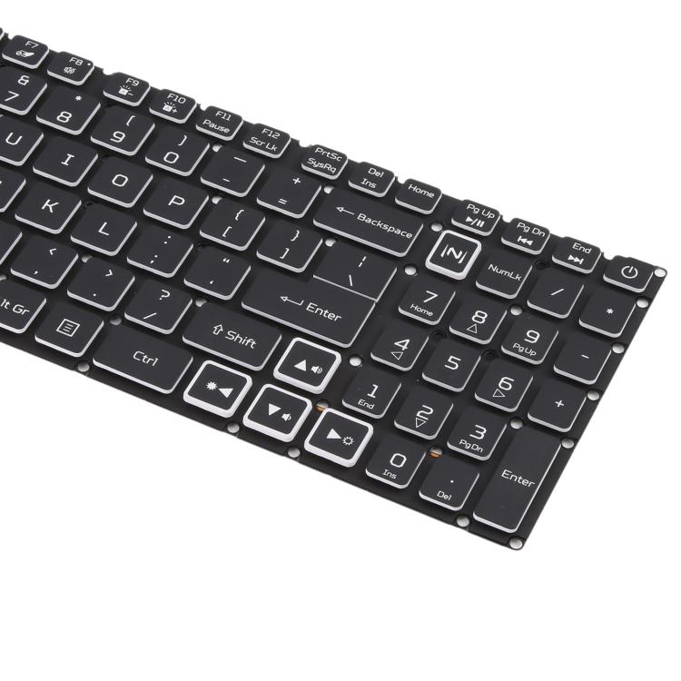Clavier rétroéclairé pour ordinateur portable (version américaine) compatible avec Acer Nitro 5 AN515-51 52-55K1 N17C1 AN515-57-53TK, For Acer Nitro 5