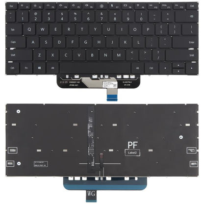 Clavier rétroéclairé pour ordinateur portable Huawei MateBook 13s EMD-W76 / EMD-W56 / MateBook HKD-W56 / HKD-W76 (version américaine), For Huawei MateBook 13s
