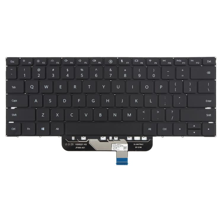Clavier rétroéclairé pour ordinateur portable Huawei MateBook 13s EMD-W76 / EMD-W56 / MateBook HKD-W56 / HKD-W76 (version américaine), For Huawei MateBook 13s