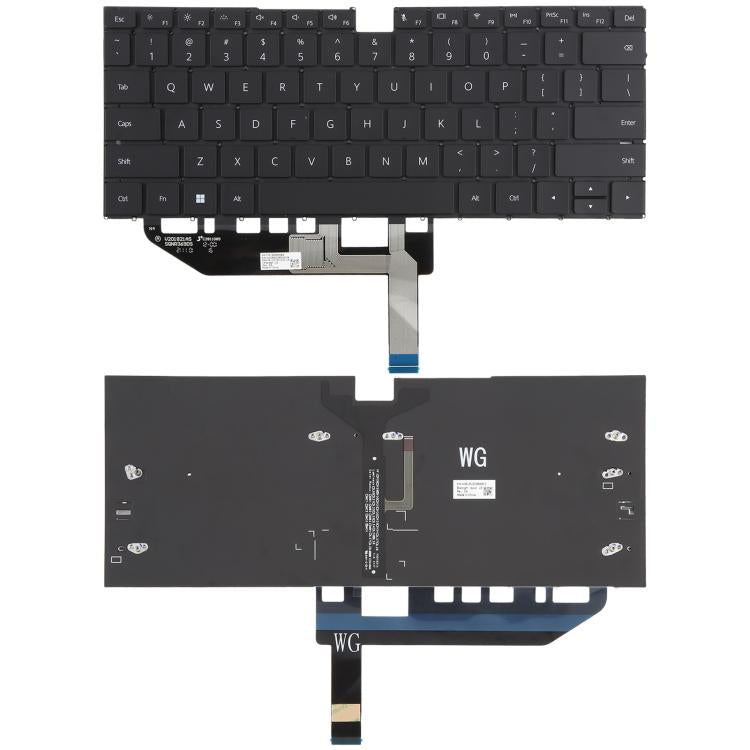 Clavier rétroéclairé pour ordinateur portable Huawei Matebook X EUL-W19 EUL-W19P EUL-W29P EUL-WX9 (version américaine), For Huawei Matebook X