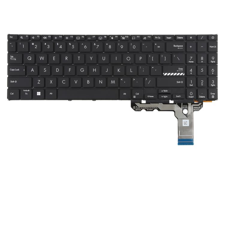 Clavier rétroéclairé pour ordinateur portable ASUS Vivobook X1504 X1504Z X1504V X1504VA (version américaine), For ASUS Vivobook X1504(Black)