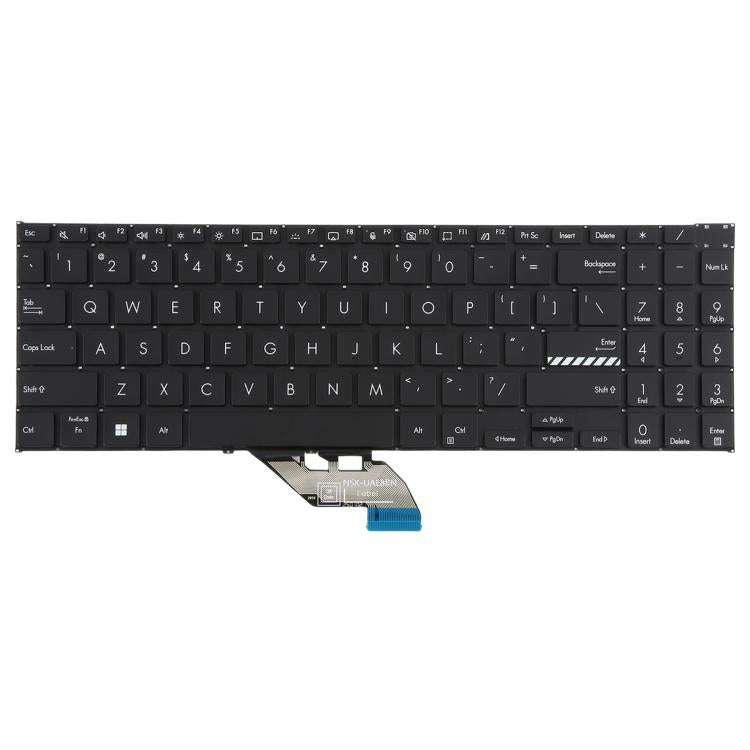 Clavier pour ordinateur portable ASUS Vivobook S 16 Flip TP3604 TP3604VA TN3604 TN3604U (version américaine), For ASUS Vivobook S 16 Flip(Black)