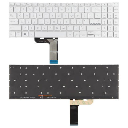 Clavier rétroéclairé pour ordinateur portable ASUS Vivobook Pro 16 K6502 K6602 ZC ZE (version américaine), For ASUS Vivobook Pro 16(Silver)