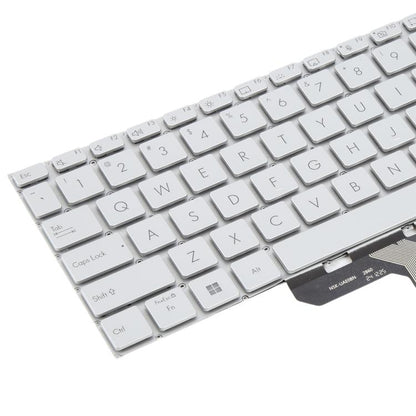 Clavier rétroéclairé pour ordinateur portable ASUS Vivobook Pro 16 K6502 K6602 ZC ZE (version américaine), For ASUS Vivobook Pro 16(Silver)