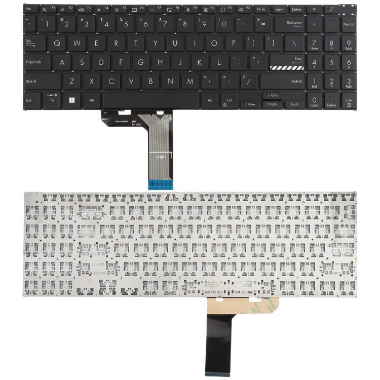 Clavier pour ordinateur portable ASUS Vivobook Pro 16 K6502 K6602 ZC ZE (version américaine), For ASUS Vivobook Pro 16(Black)