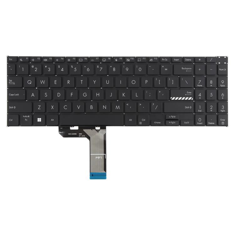 Clavier pour ordinateur portable ASUS Vivobook Pro 16 K6502 K6602 ZC ZE (version américaine), For ASUS Vivobook Pro 16(Black)