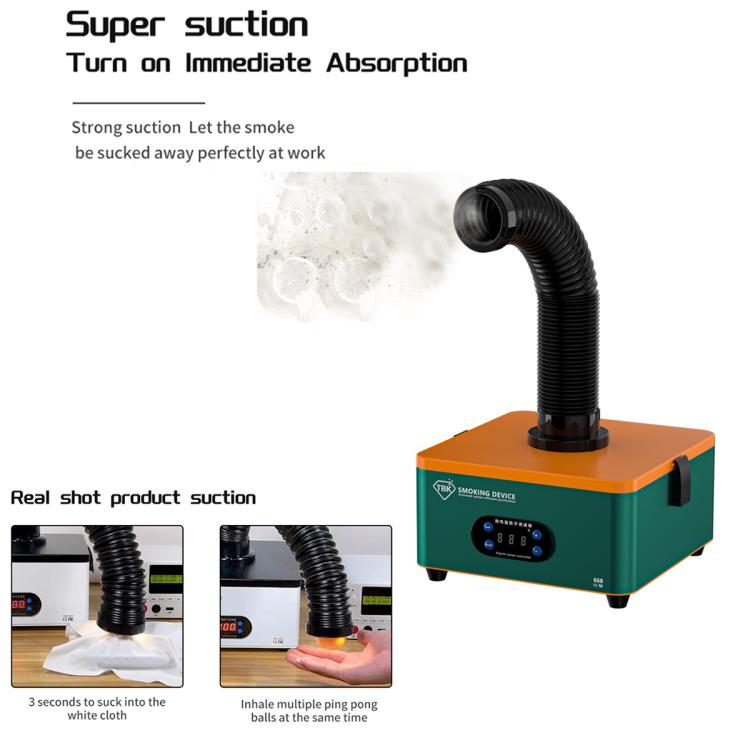 Purificateur de fumée mini à forte aspiration TBK TBK-668 150W, EU Plug, UK Plug, US Plug, AU Plug