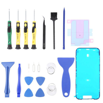 Kit JIAFA JF-8182 21 en 1 : adhésif pour batterie + adhésif étanche + kit d’outils de réparation, For iPhone 17 Pro Max, For iPhone 17 Pro, For iPhone 17, For iPhone Air, For iPhone 16 Pro Max, For iPhone 16 Pro, For iPhone 16 Plus, For iPhone 16