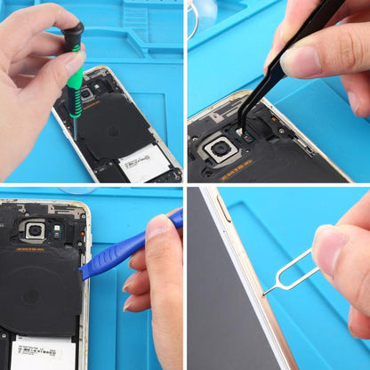 Kit JIAFA JF-8182 21 en 1 : adhésif pour batterie + adhésif étanche + kit d’outils de réparation, For iPhone 17 Pro Max, For iPhone 17 Pro, For iPhone 17, For iPhone Air, For iPhone 16 Pro Max, For iPhone 16 Pro, For iPhone 16 Plus, For iPhone 16