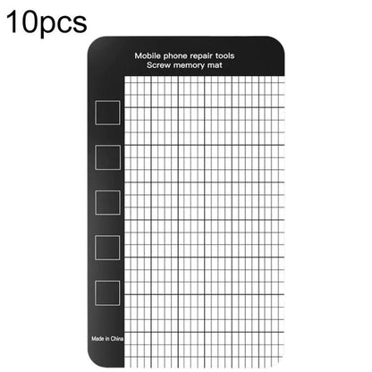 10 tapis magnétiques anti-perte pour vis, 14.5 x 4.5cm, 17.9 x 6.5cm