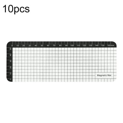 10 tapis magnétiques anti-perte pour vis, 14.5 x 4.5cm, 17.9 x 6.5cm