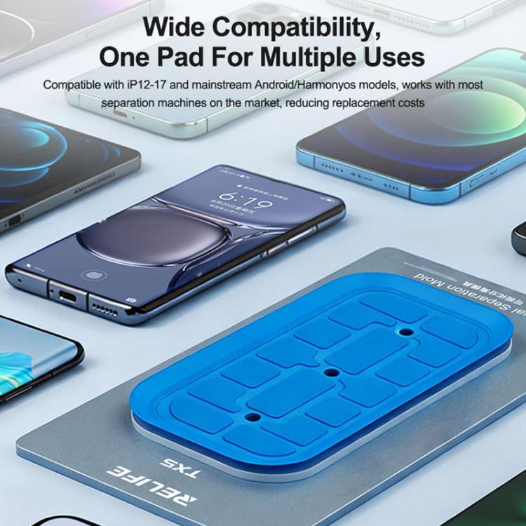 Moule de séparation visuelle Relife TX5 pour iPhone 12-17 Pro Max et téléphones Android