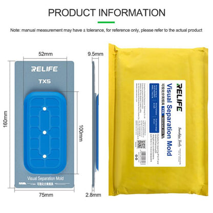 Moule de séparation visuelle Relife TX5 pour iPhone 12-17 Pro Max et téléphones Android