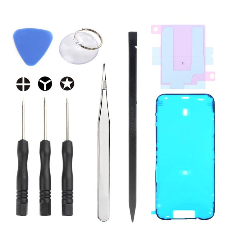Kit JIAFA JF-8162 9 en 1 : adhésif pour batterie + adhésif étanche + outil de réparation, For iPhone 17 Pro Max, For iPhone 17 Pro, For iPhone 17, For iPhone Air, For iPhone 16 Pro Max, For iPhone 16 Pro, For iPhone 16 Plus, For iPhone 16