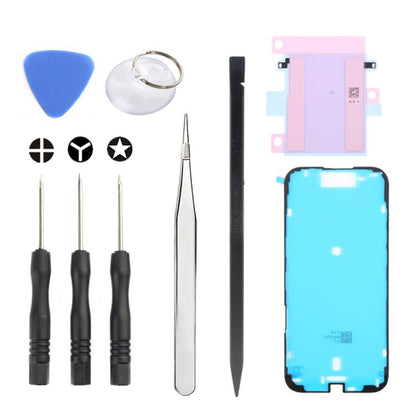 Kit JIAFA JF-8162 9 en 1 : adhésif pour batterie + adhésif étanche + outil de réparation, For iPhone 17 Pro Max, For iPhone 17 Pro, For iPhone 17, For iPhone Air, For iPhone 16 Pro Max, For iPhone 16 Pro, For iPhone 16 Plus, For iPhone 16