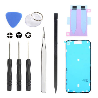 Kit JIAFA JF-8162 9 en 1 : adhésif pour batterie + adhésif étanche + outil de réparation, For iPhone 17 Pro Max, For iPhone 17 Pro, For iPhone 17, For iPhone Air, For iPhone 16 Pro Max, For iPhone 16 Pro, For iPhone 16 Plus, For iPhone 16