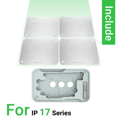 Ensemble de pochoirs de reballage BGA de couche intermédiaire 2uul BH40 pour iPhone 17 Series, 2uul BH40