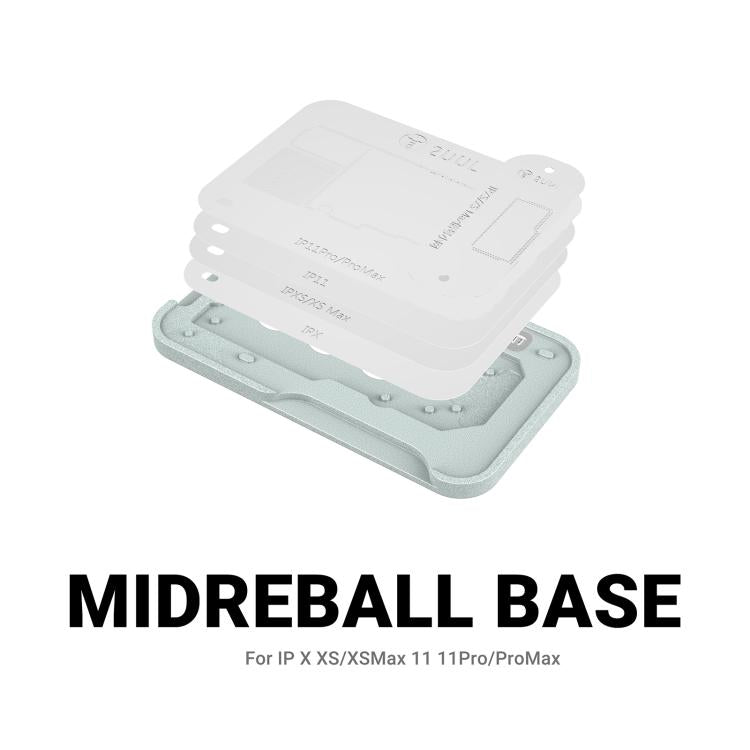 2uul BH41 Kit de pochoirs pour le reballage de la couche intermédiaire BGA pour iPhone X-11, 2uul BH41