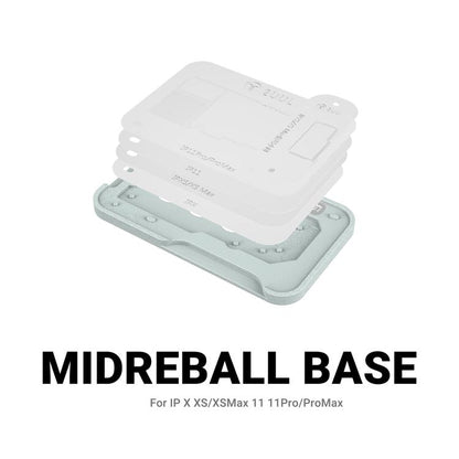 2uul BH41 Kit de pochoirs pour le reballage de la couche intermédiaire BGA pour iPhone X-11, 2uul BH41