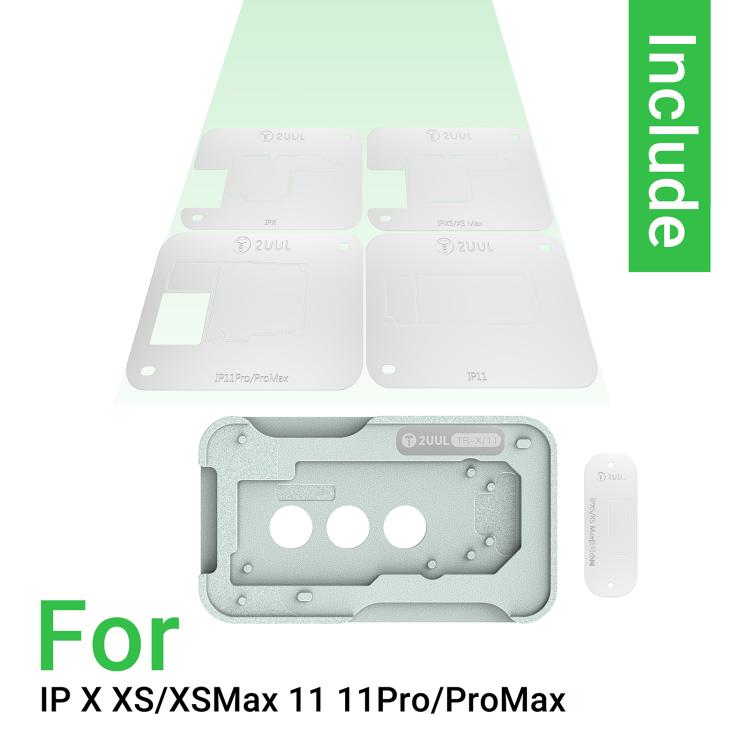 2uul BH41 Kit de pochoirs pour le reballage de la couche intermédiaire BGA pour iPhone X-11, 2uul BH41