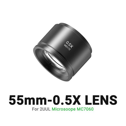 Objectif 2uul MS05 55MM WD172 0,5X pour microscope 2uul MC7060, 2uul MS05