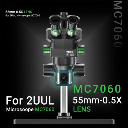 Objectif 2uul MS05 55MM WD172 0,5X pour microscope 2uul MC7060, 2uul MS05