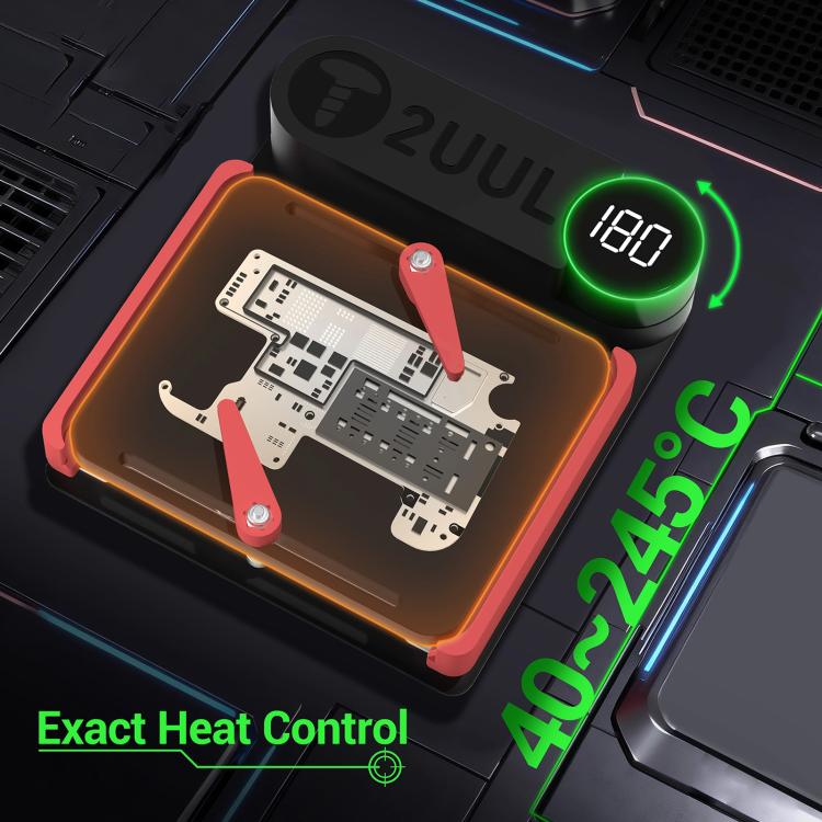 Préchauffeur HOT-BLOCK pour le recollage et le délaminage de la carte mère 2uul PH11, EU Plug, US Plug