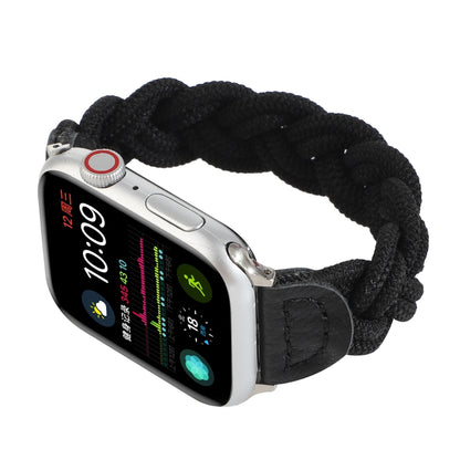 Bracelet de montre tissé élastique pour Apple Watch Series 6 & SE & 5 & 4 40mm / 3 & 2 & 1 38mm, 120mm, 130mm, 150mm, 160mm