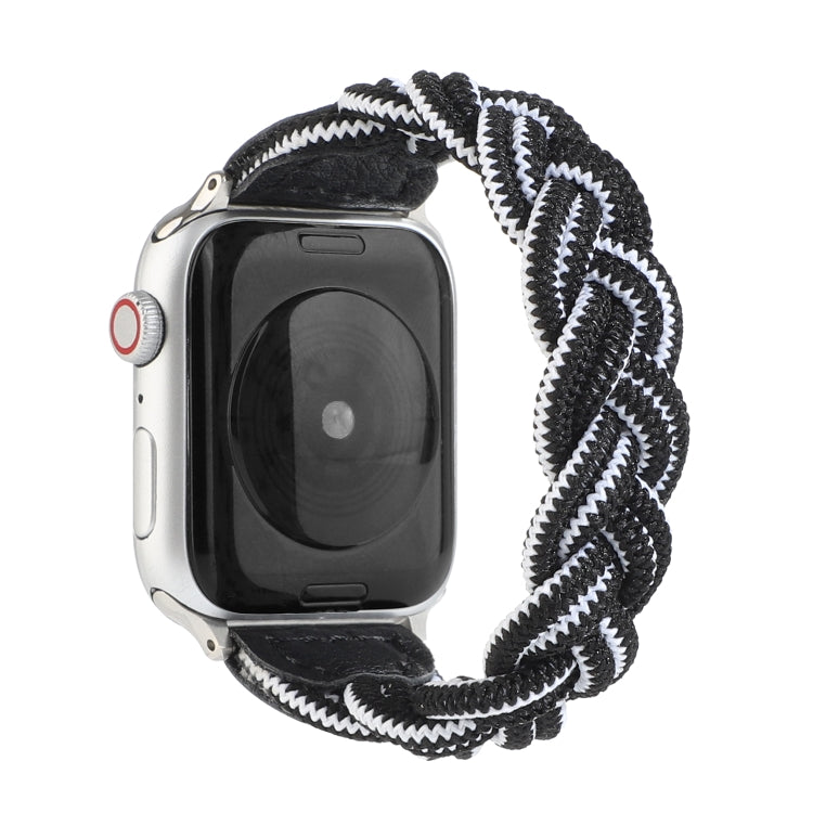 Bracelet de montre tissé élastique pour Apple Watch Series 6 & SE & 5 & 4 40mm / 3 & 2 & 1 38mm, 120mm, 130mm, 150mm, 160mm