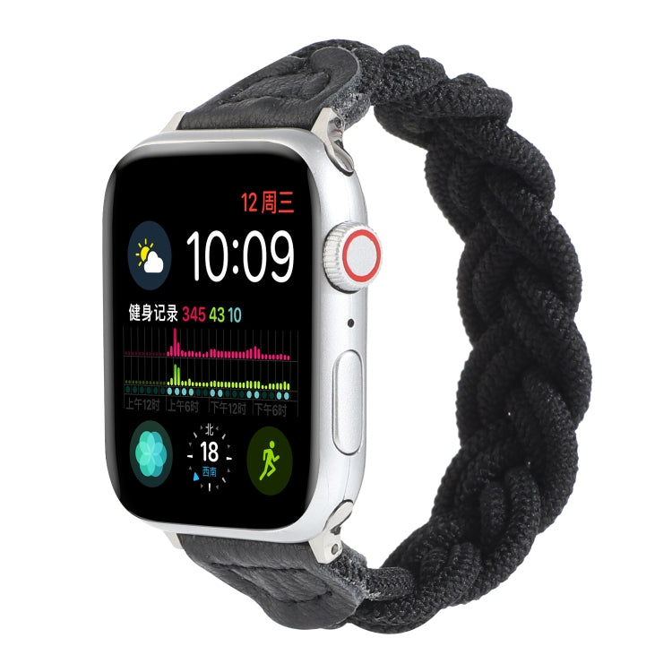 Bracelet de montre tissé élastique pour Apple Watch Series 6 & SE & 5 & 4 44mm / 3 & 2 & 1 42mm, 120mm, 130mm, 150mm, 160mm