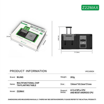 Plateforme de recyclage de sacs de plantation MIJING Z22MAX Chip & Tri-Cool pour iPhone 11-17 Pro Max / Android