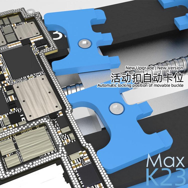 Outil de maintenance multifonction Mijing K23 Max pour cartes mères compatibles avec les processeurs Apple A9 à A16.